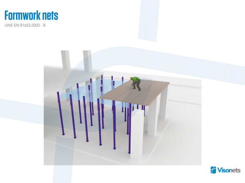 Protective net – Formwork net system VISORNETS